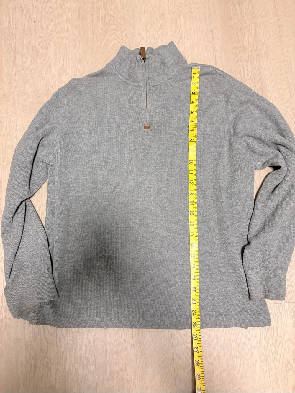 Polo by Ralph Lauren Gray Half-Zip Knit Pullover